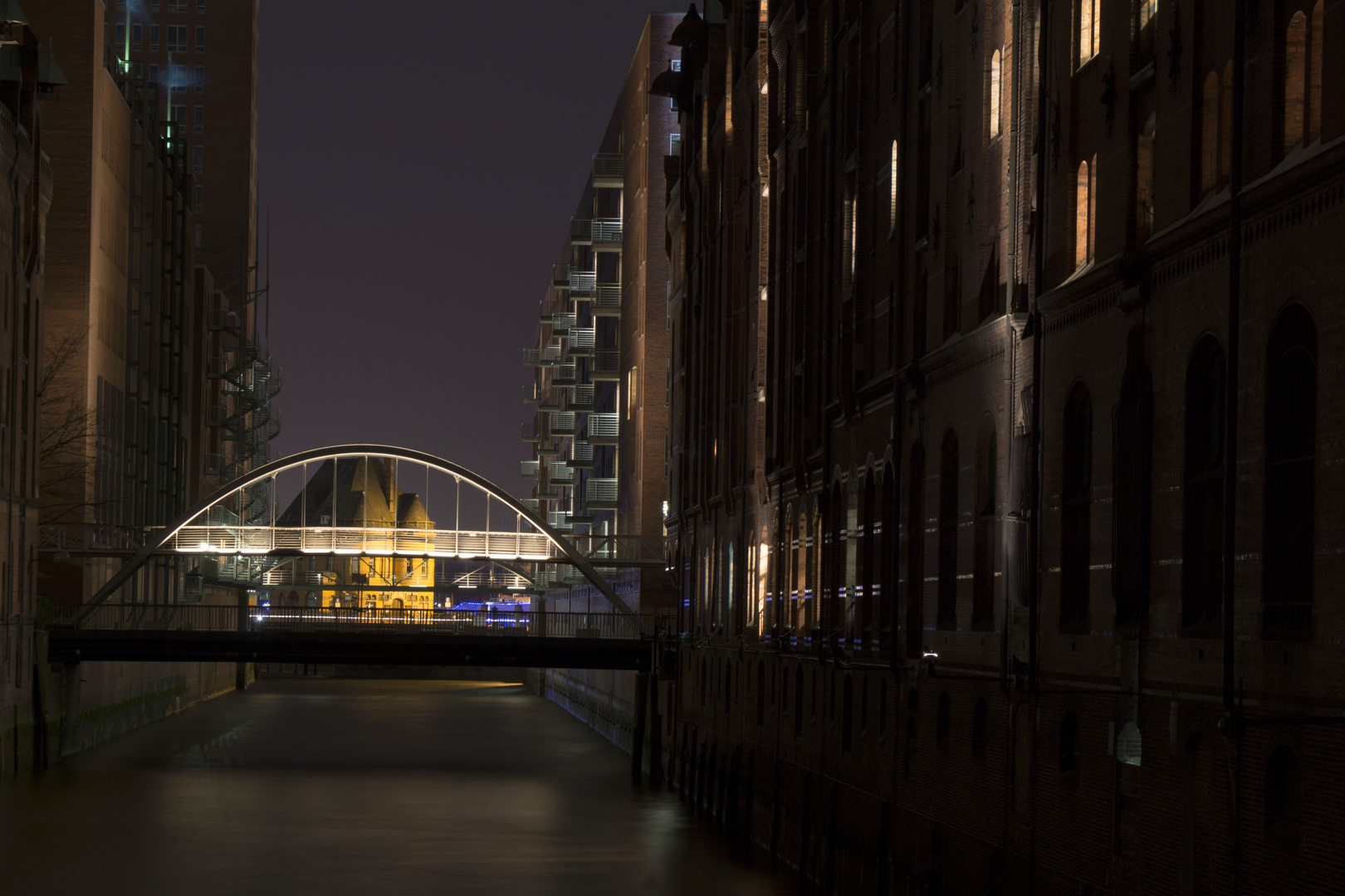 Speicherstadt bei Nacht