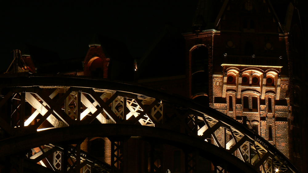 Speicherstadt bei Nacht - Hamburg