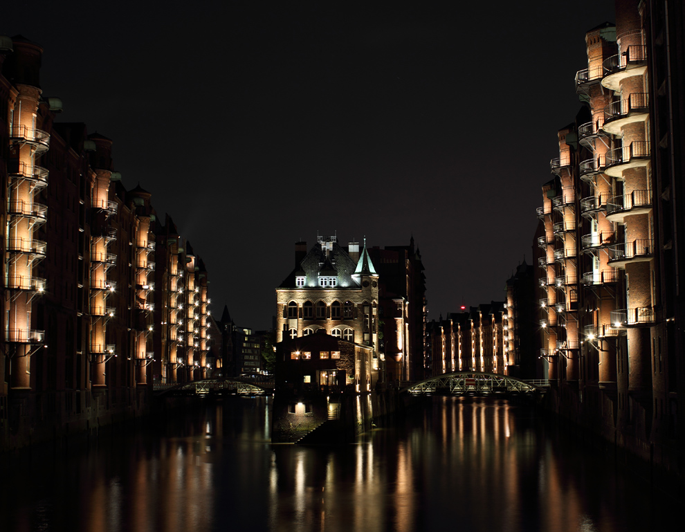 Speicherstadt bei Nacht - Hamburg, wo sonst?