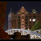 Speicherstadt bei Nacht (weitere Perspektive)