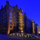 Speicherstadt, blaue Stunde