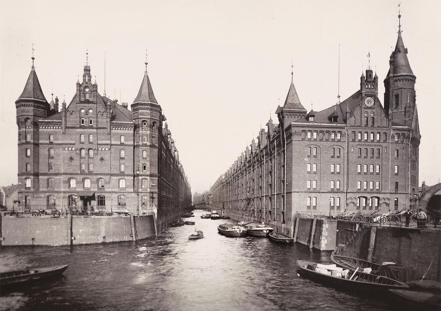 Speicherstadt Block A und B um 1890