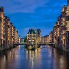 speicherstadt blue hour