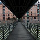 Speicherstadt, Brücke mit Dach