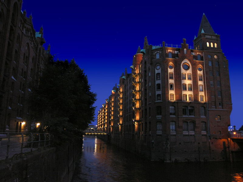 Speicherstadt by night