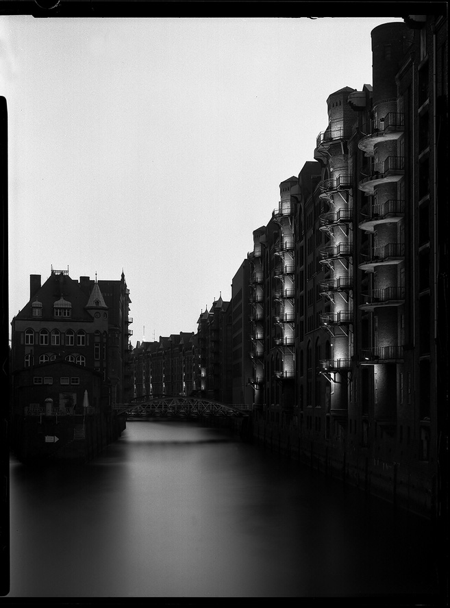 Speicherstadt Hamburg bei Nacht