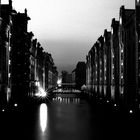 Speicherstadt Hamburg bei Nacht