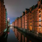 Speicherstadt Hamburg bei Nacht