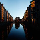 Speicherstadt Hamburg bei Nacht