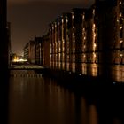 Speicherstadt Hamburg bei Nacht