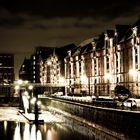 Speicherstadt Hamburg bei Nacht