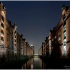 Speicherstadt Hamburg bei Nacht