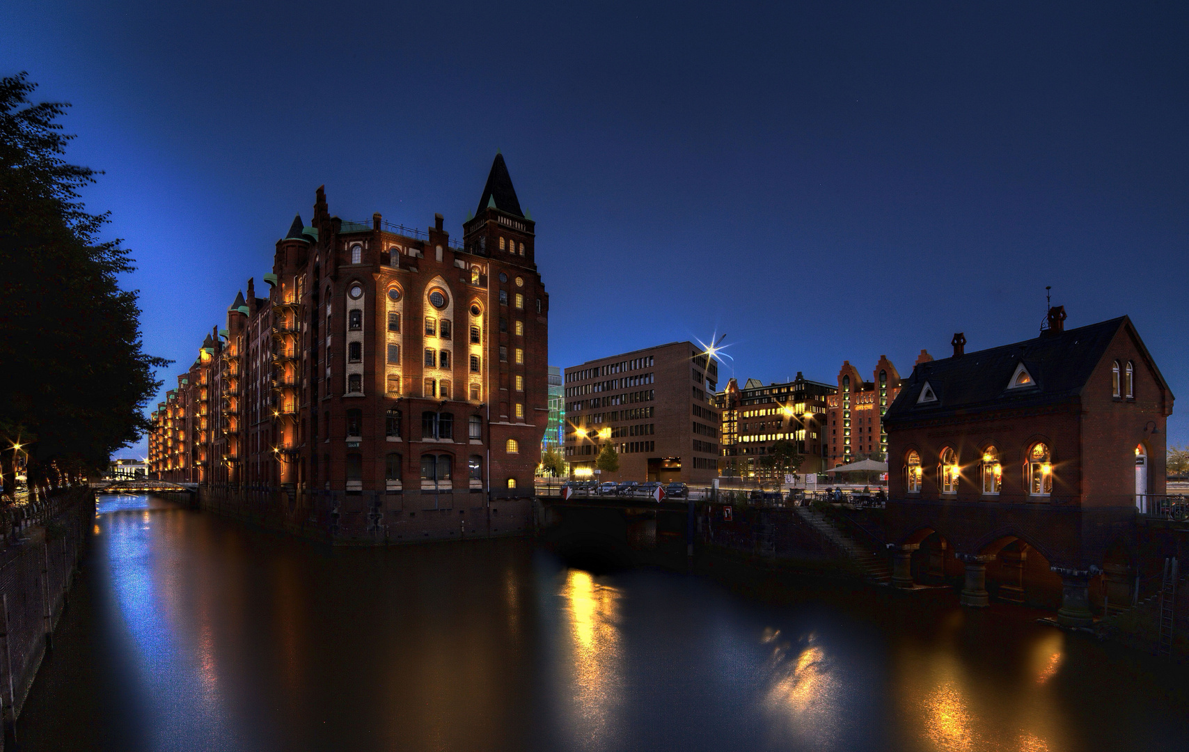 Speicherstadt Hamburg: das Fleetschloss