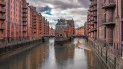  Speicherstadt Hamburg mit Wasserschloß