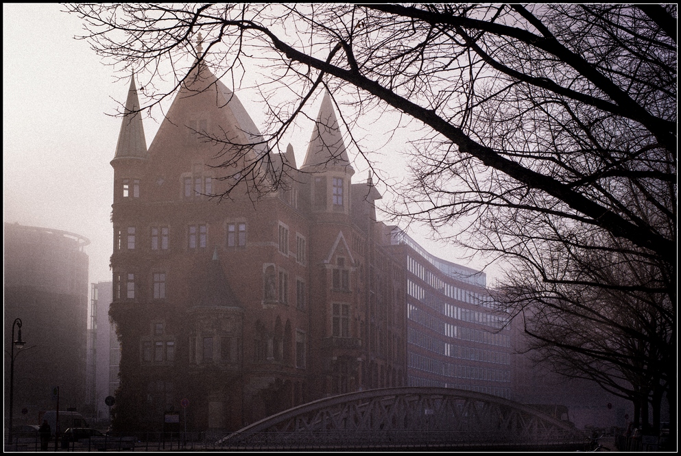 Speicherstadt im Nebel