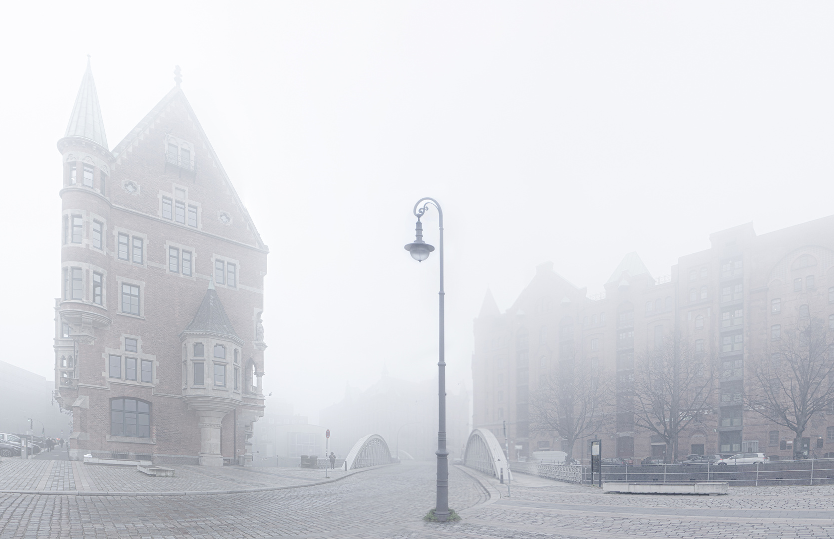 Speicherstadt im Nebel