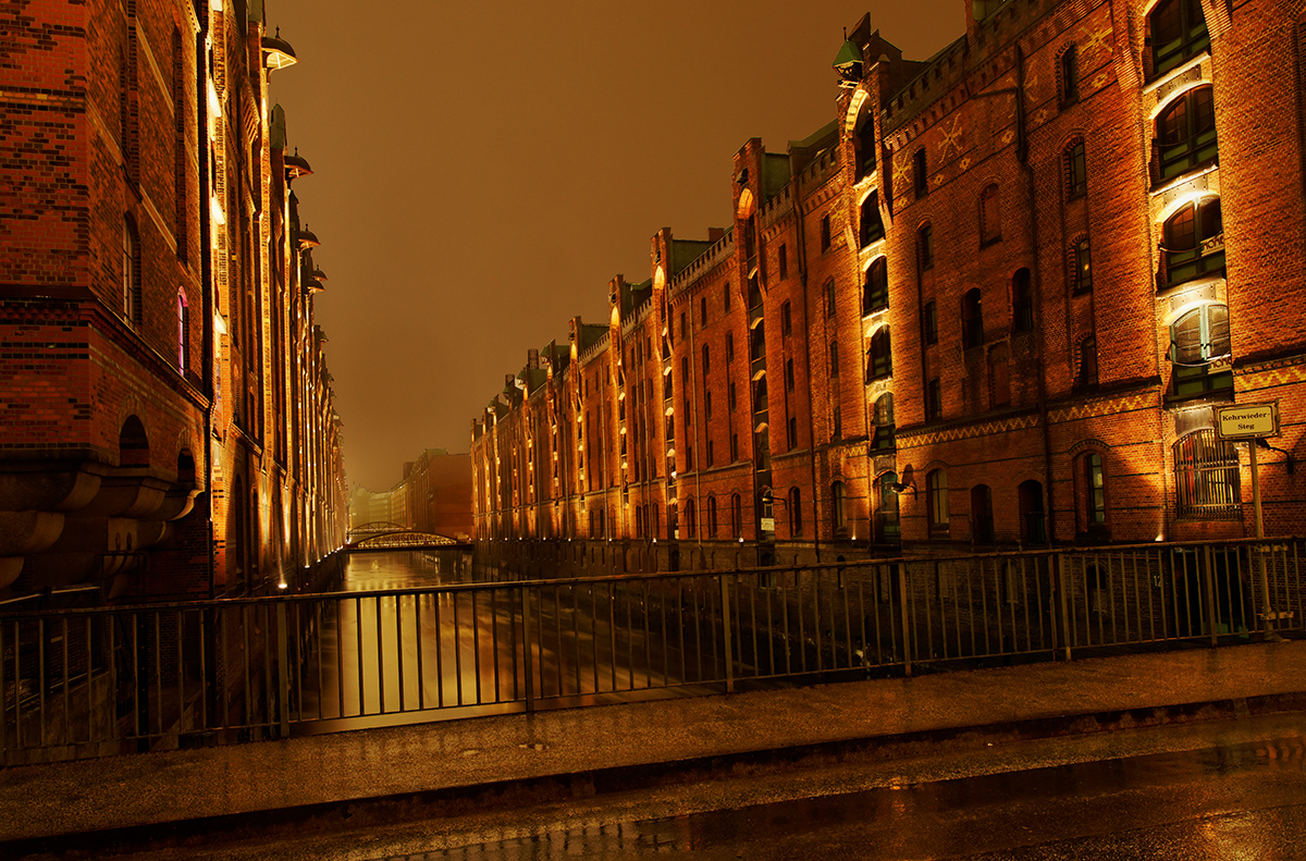 Speicherstadt im Regen II