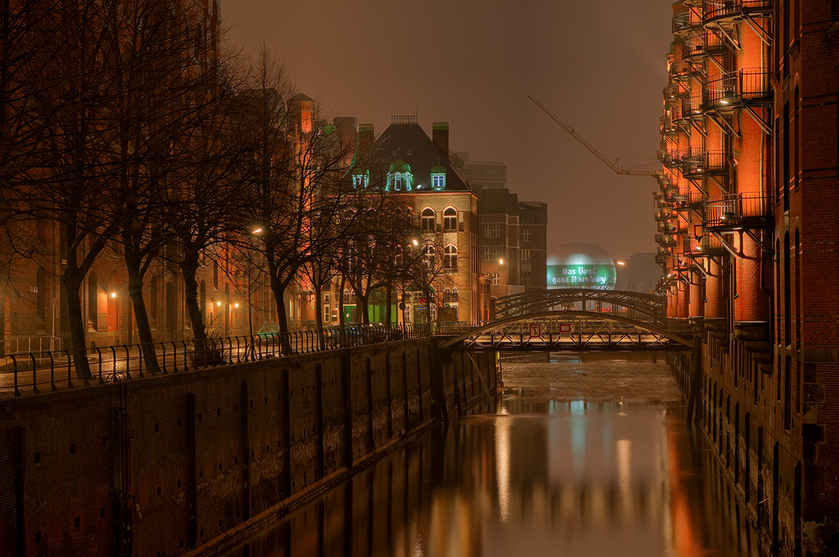 Speicherstadt im Regen III