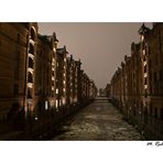 Speicherstadt im Schnee