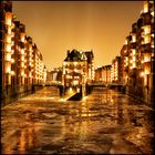 Speicherstadt in Gold