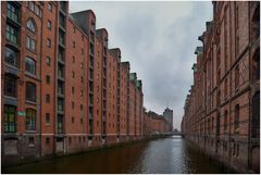 Speicherstadt in grau