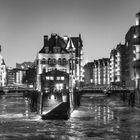 Speicherstadt mal in Schwarz-Weiss