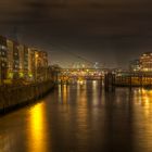 Speicherstadt mit Blick zum Hafen