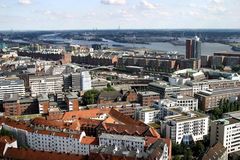 Speicherstadt und Hafenblick vom Michel