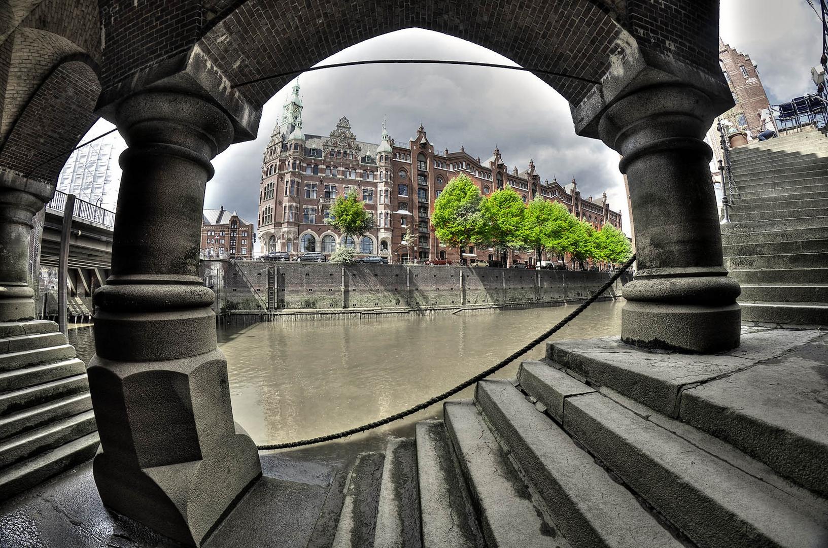 Speicherstadt, unterm Fleetschlößchen