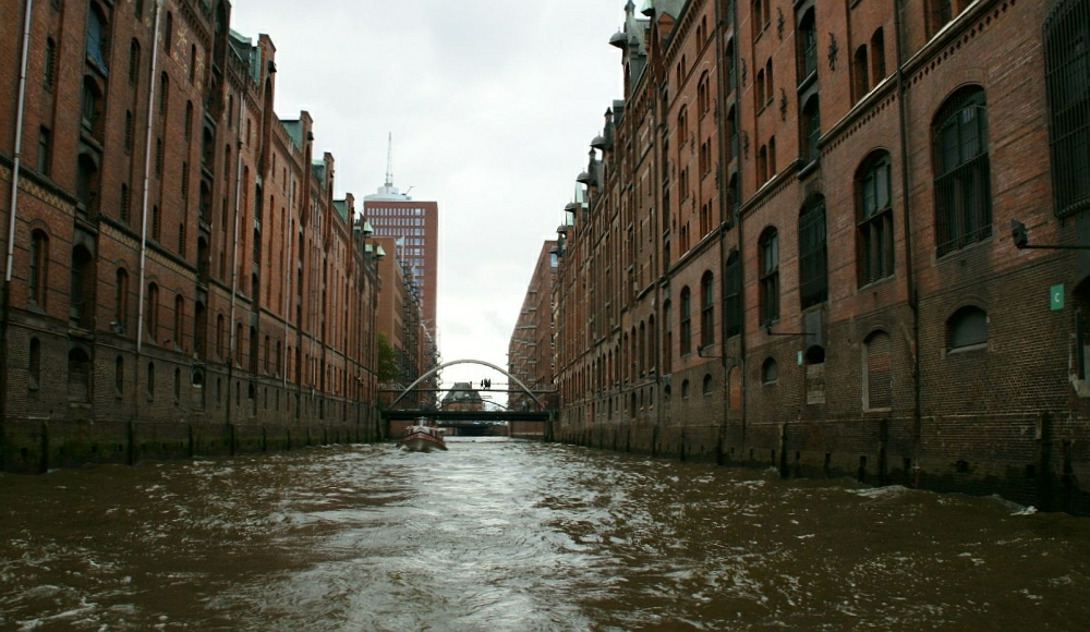 Speicherstadt vom Wasser