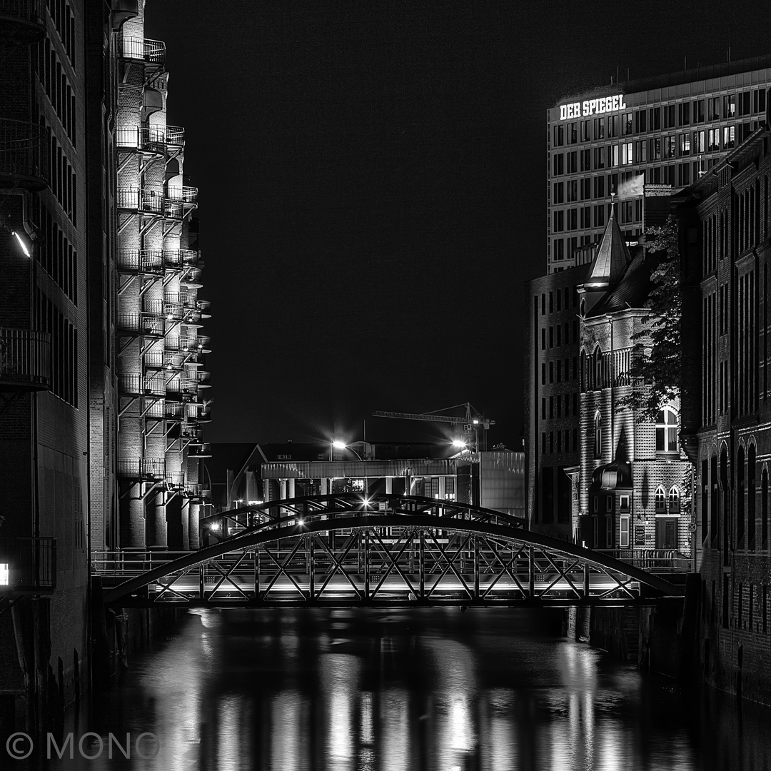 Speicherstadt von der Osaka-Allee-Brücke