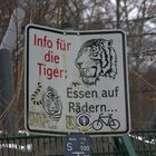 Speisekarte für Tiger