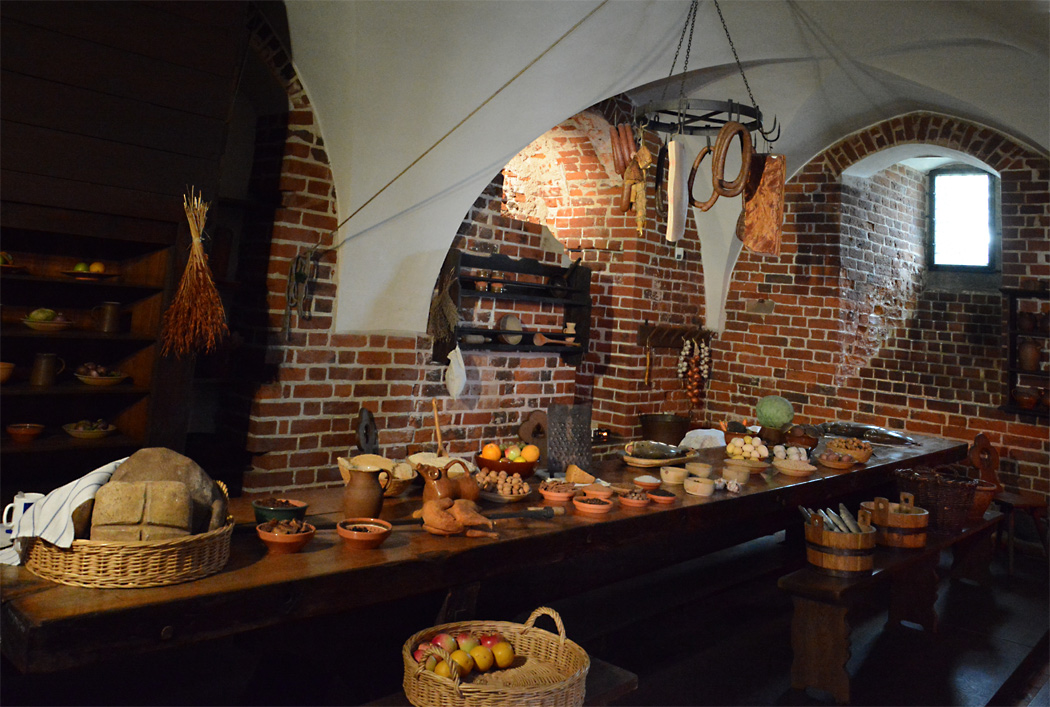 Speisetisch der Deutschherren in der Marienburg bei Danzig.