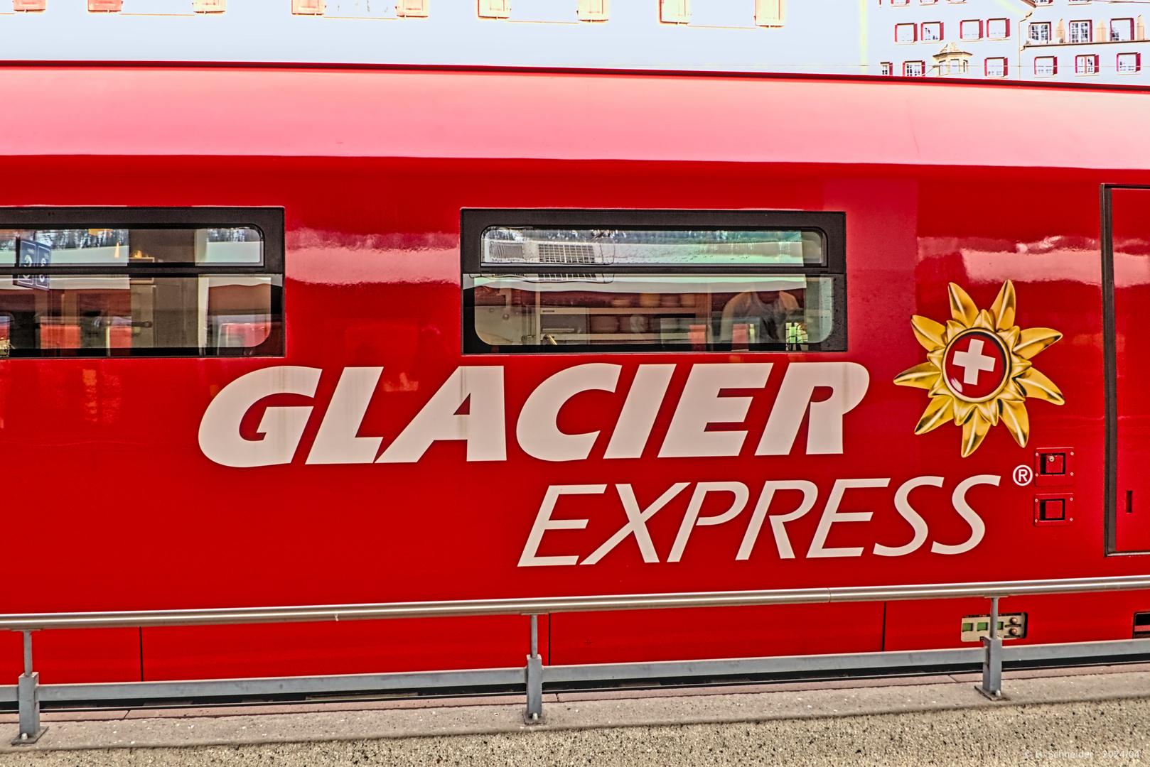 Speisewagen des Glacier Express