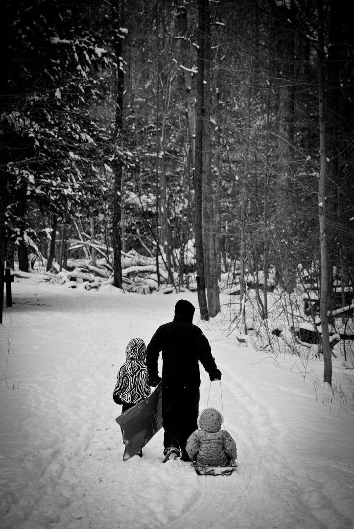 Spending time with his daughters