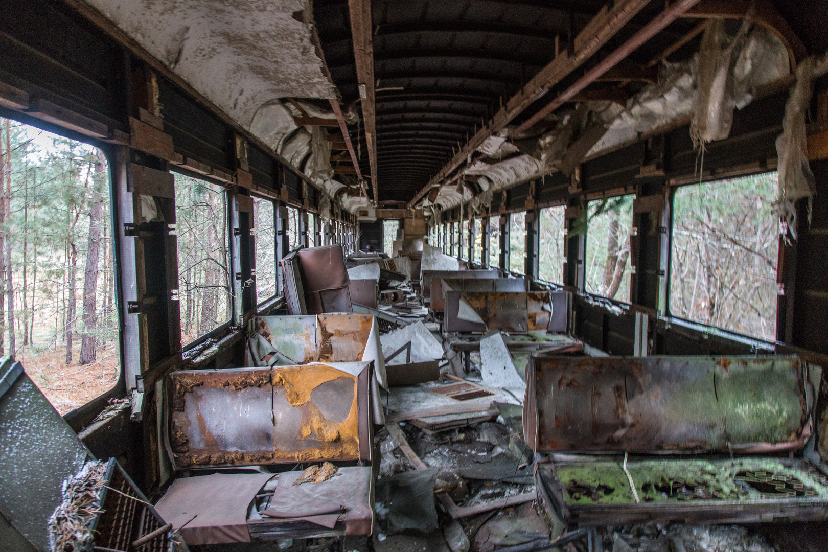 Sperrzone von Tschernobyl - Waggon