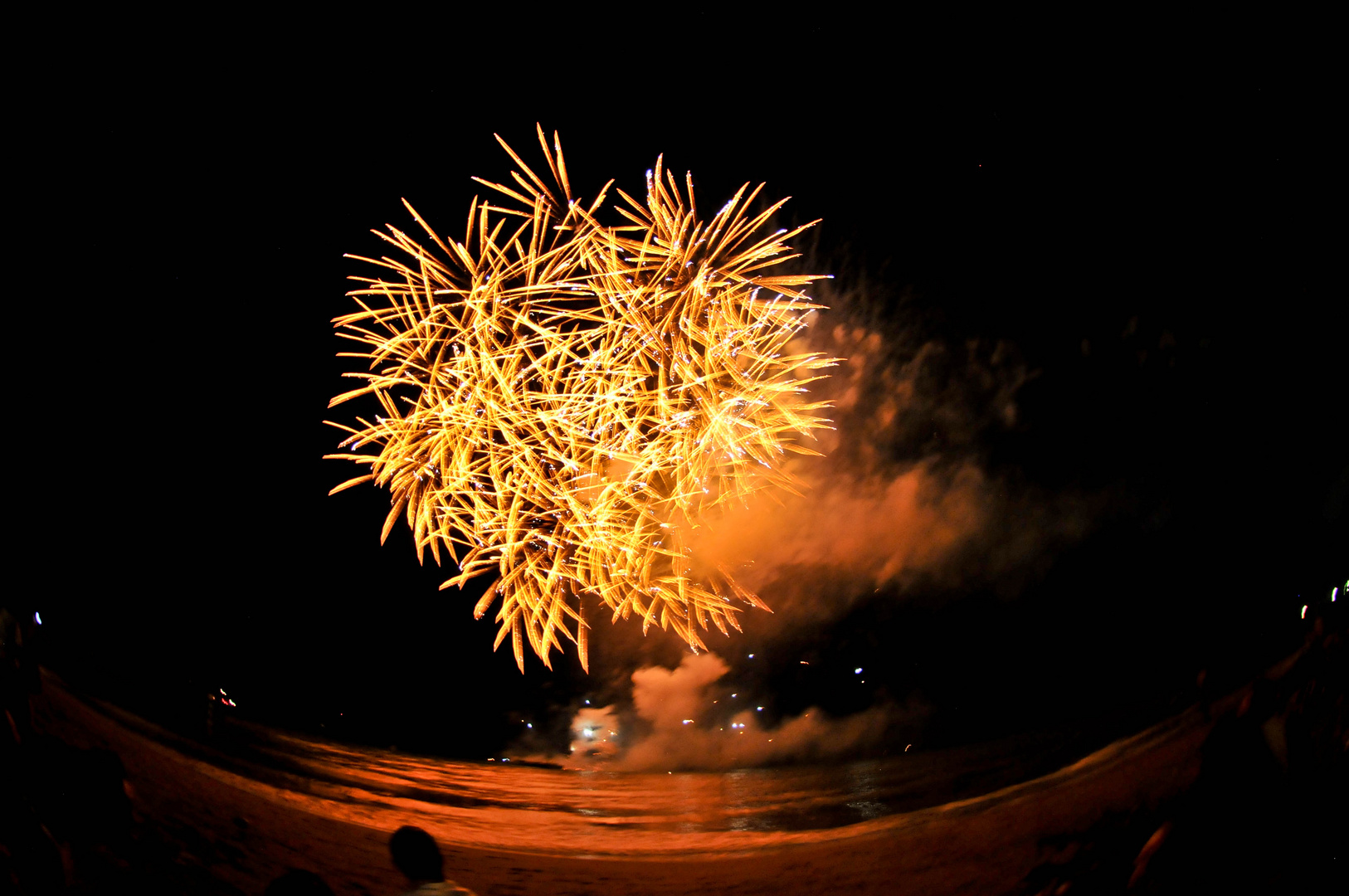 Spettacolo pirotecnico a Lignano Pineta.