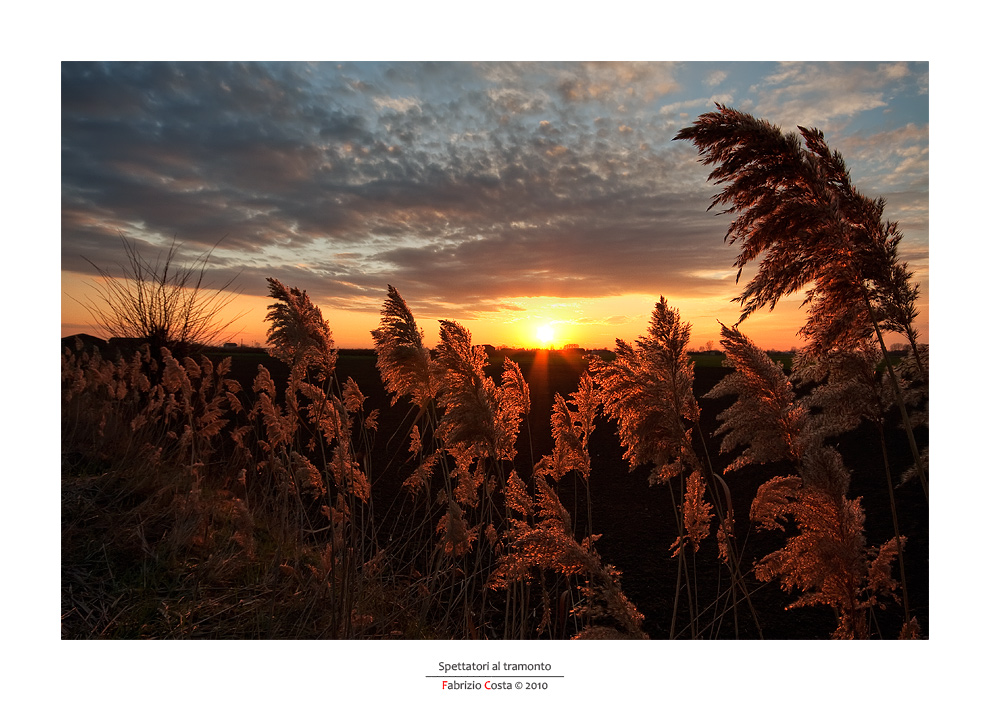 Spettatori al tramonto