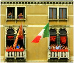 Spettatori alla Regata Storica