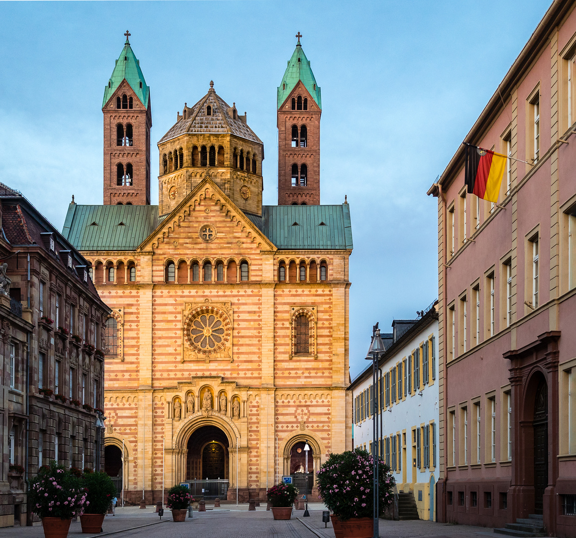 Speyer. Speyerer Dom. Goldene Stunde.