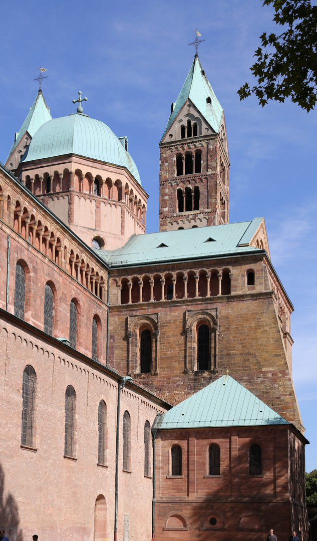 Speyerer Dom - Südansicht (in Richtung Osten)