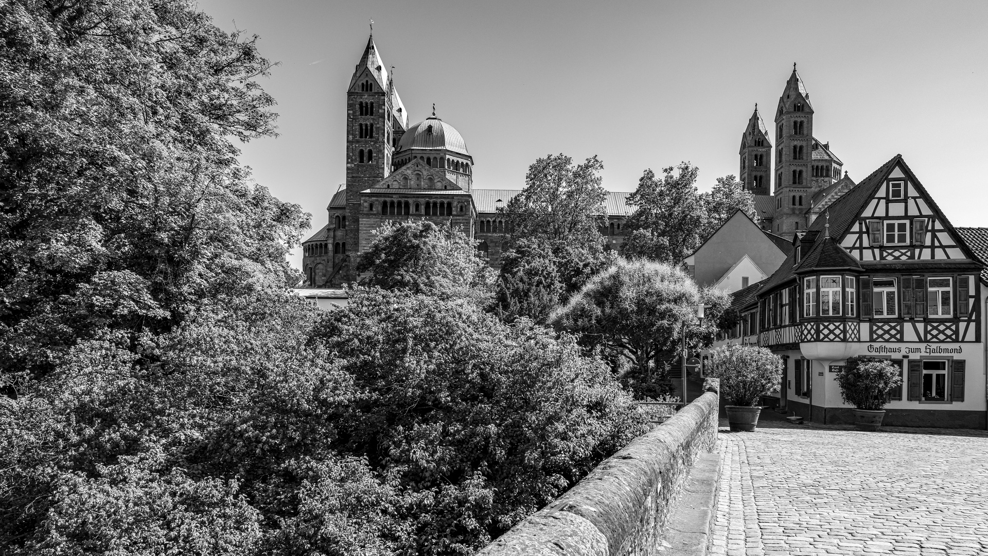 Speyerer Dom zum schwarzweißen Thementag