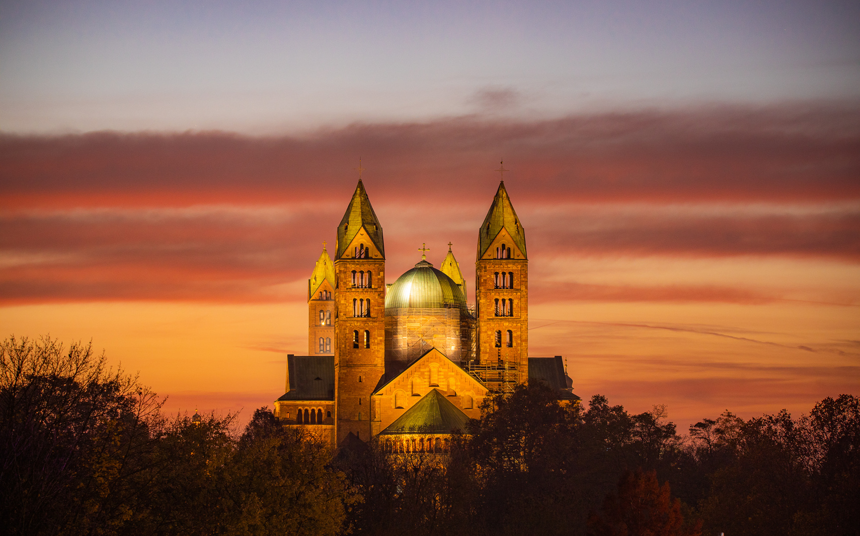 Speyerer Dom zur blauen Stunde