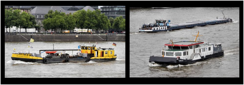 Spezialschiffe auf dem Rhein