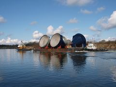 Spezialtransport (Foto 1) auf dem Nord-Ostsee-Kanal