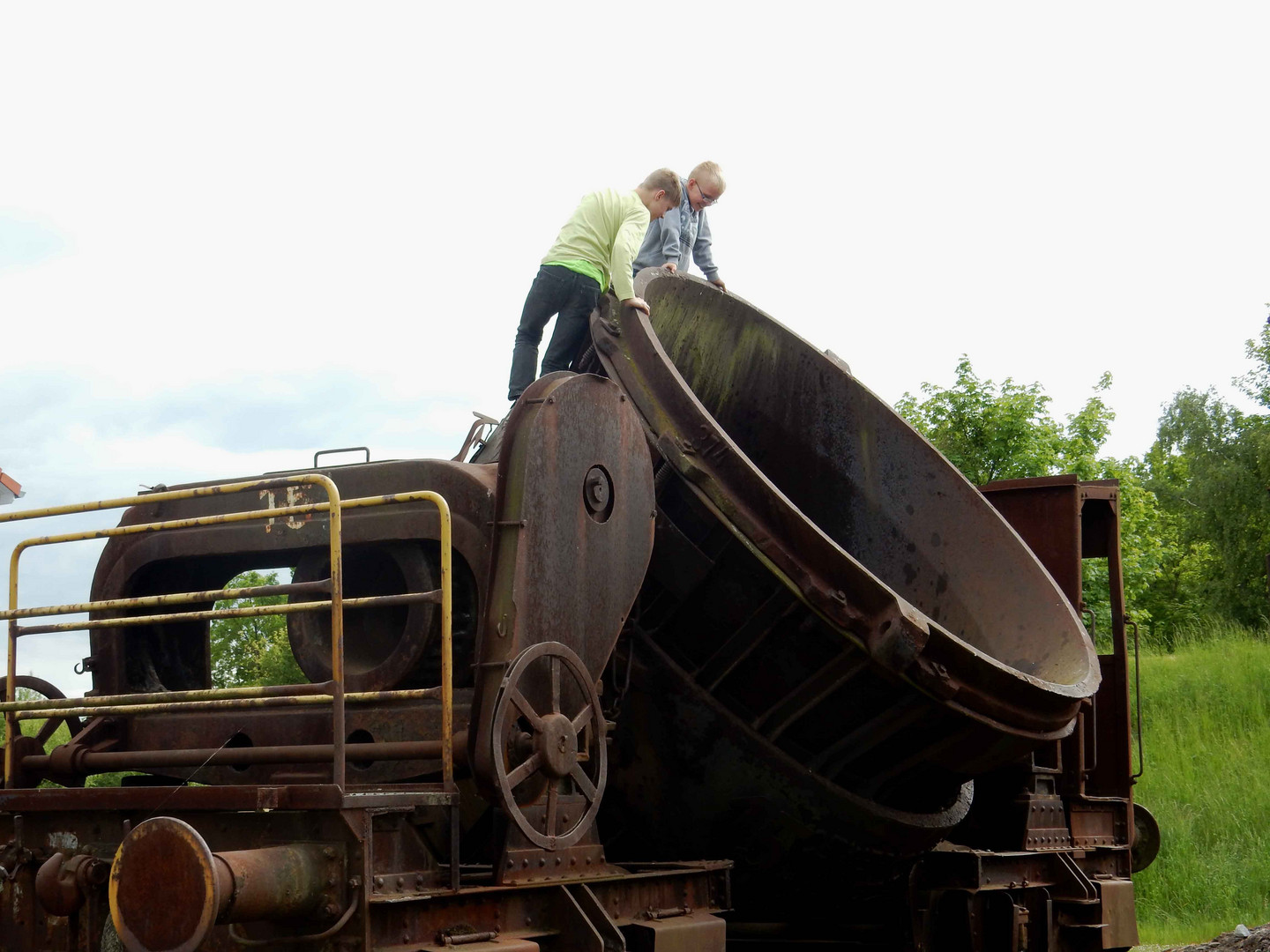 Spezialwagen der Eisenbahn zur Beförderung von Eisenerz