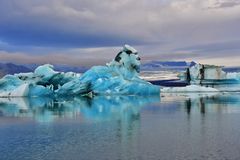 Sphinx auf dem Jökulsarlon