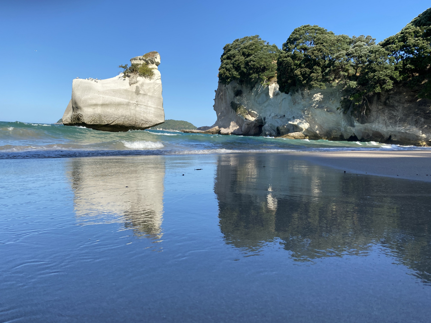 Sphinx Rock (Mares Leg Cove an der Cathedral Cove)