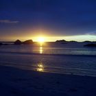 Spiagge bianche di Ramberg Norvegia del Nord Isole Lofoten