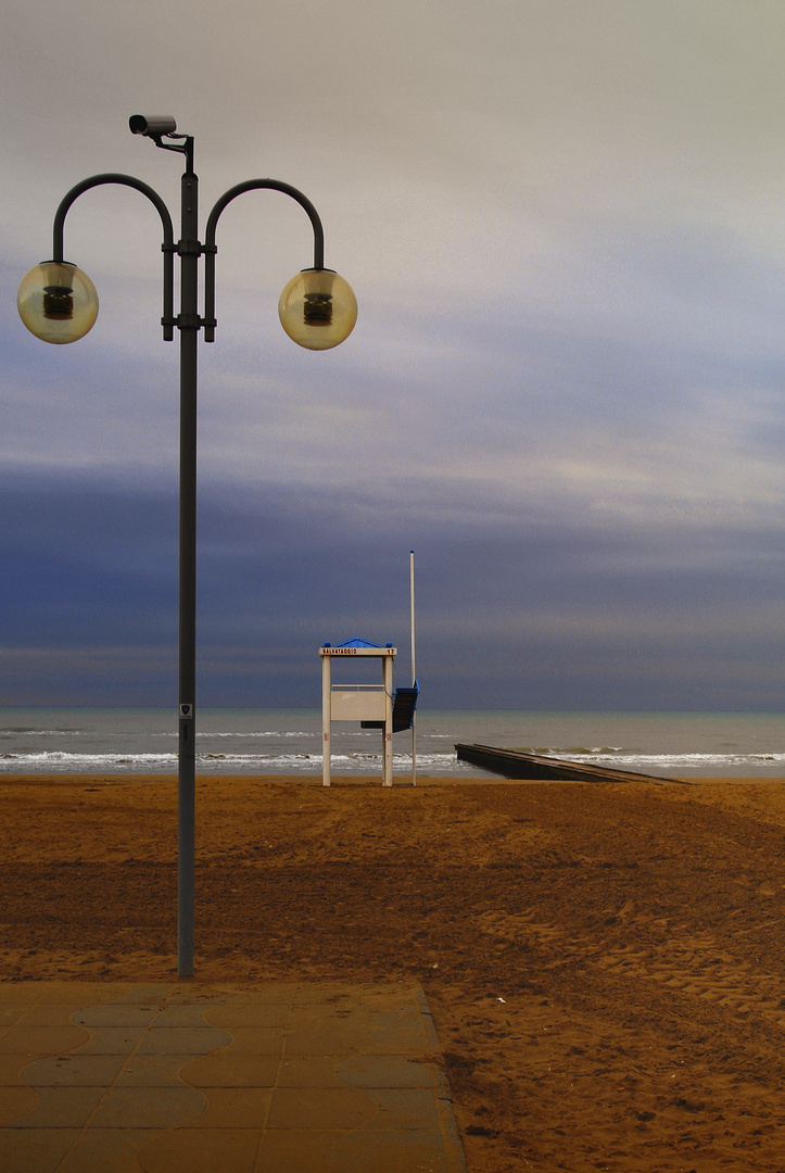 spiaggia d'inverno